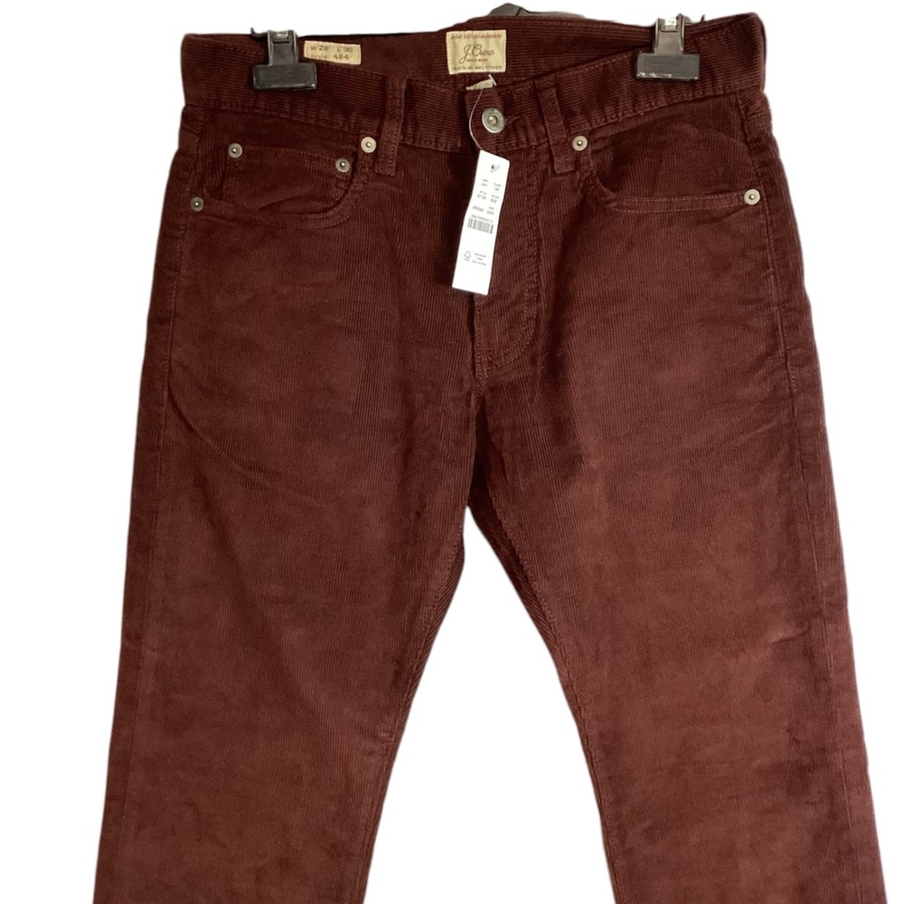 J crew women’s Brown Corduroy Pants size w28 L- 30